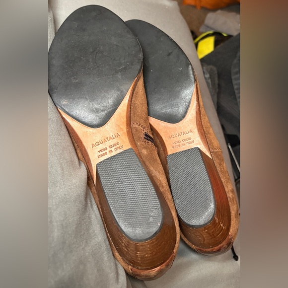 Aquatalia 'Farin' Weatherproof Bootie Brown Suede Size 8.5 MSRP $450 - Picture 8 of 10